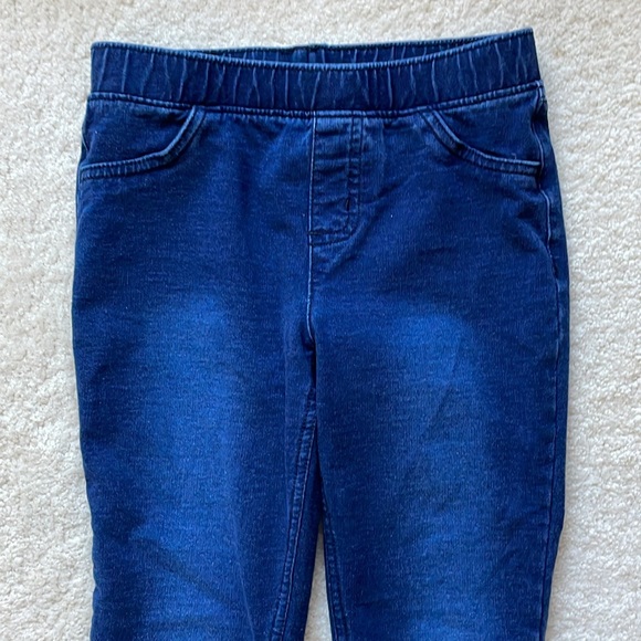 JUMPING BEANS UEC Girls Size 7 Blue Jean leggings Stretchy pull-on - Picture 3 of 9